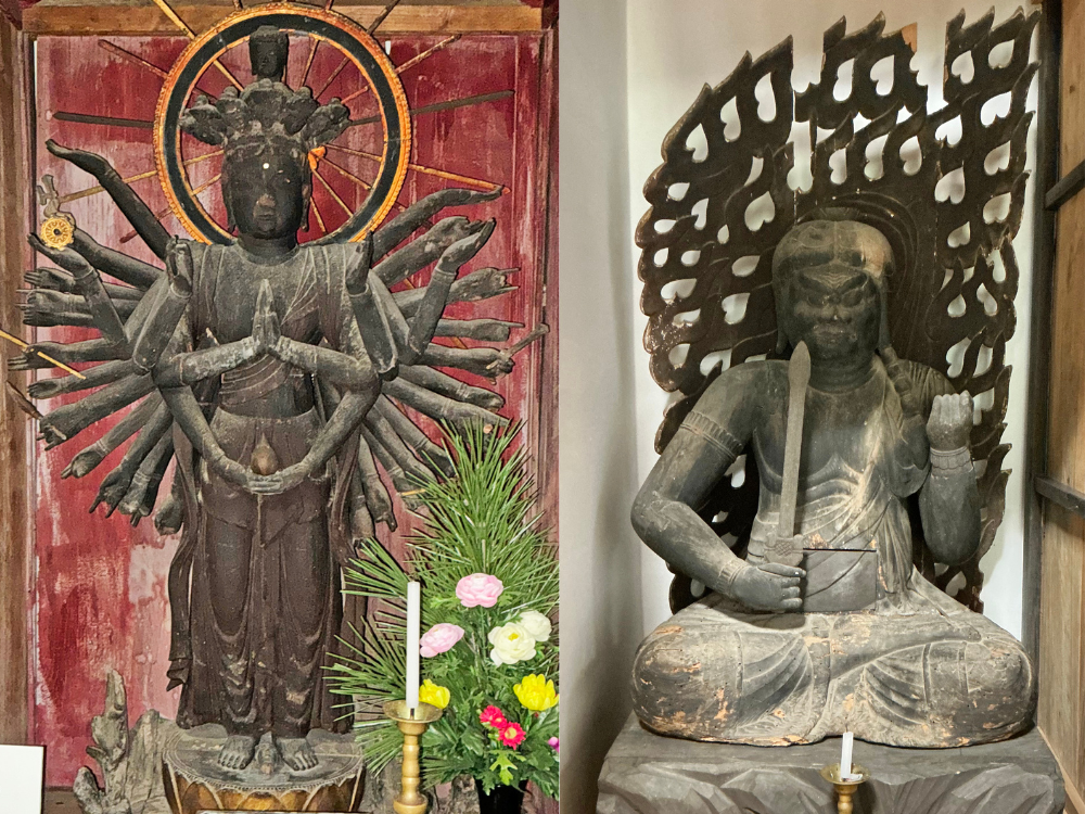 木造千手観音立像・木造不動明王坐像（金龍院）