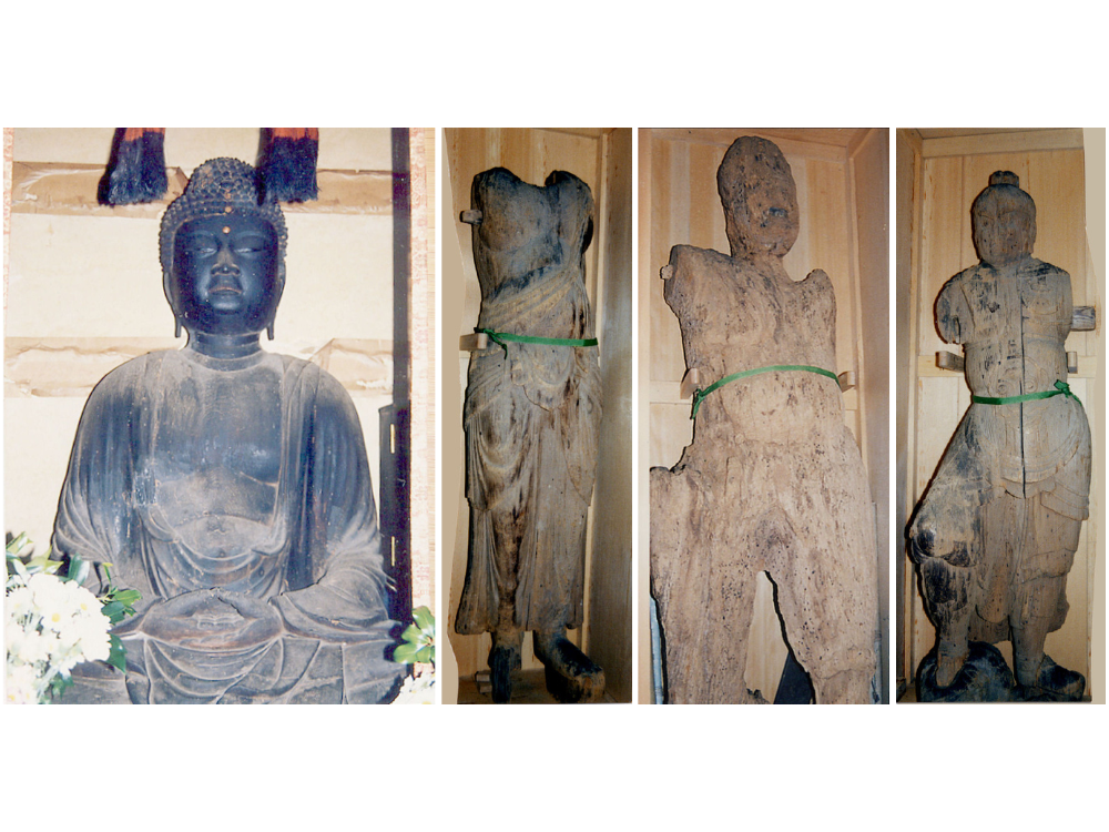 木造釈迦如来坐像・木造菩薩形立像・木造蔵王権現立像・木造天部形立像（善名寺）