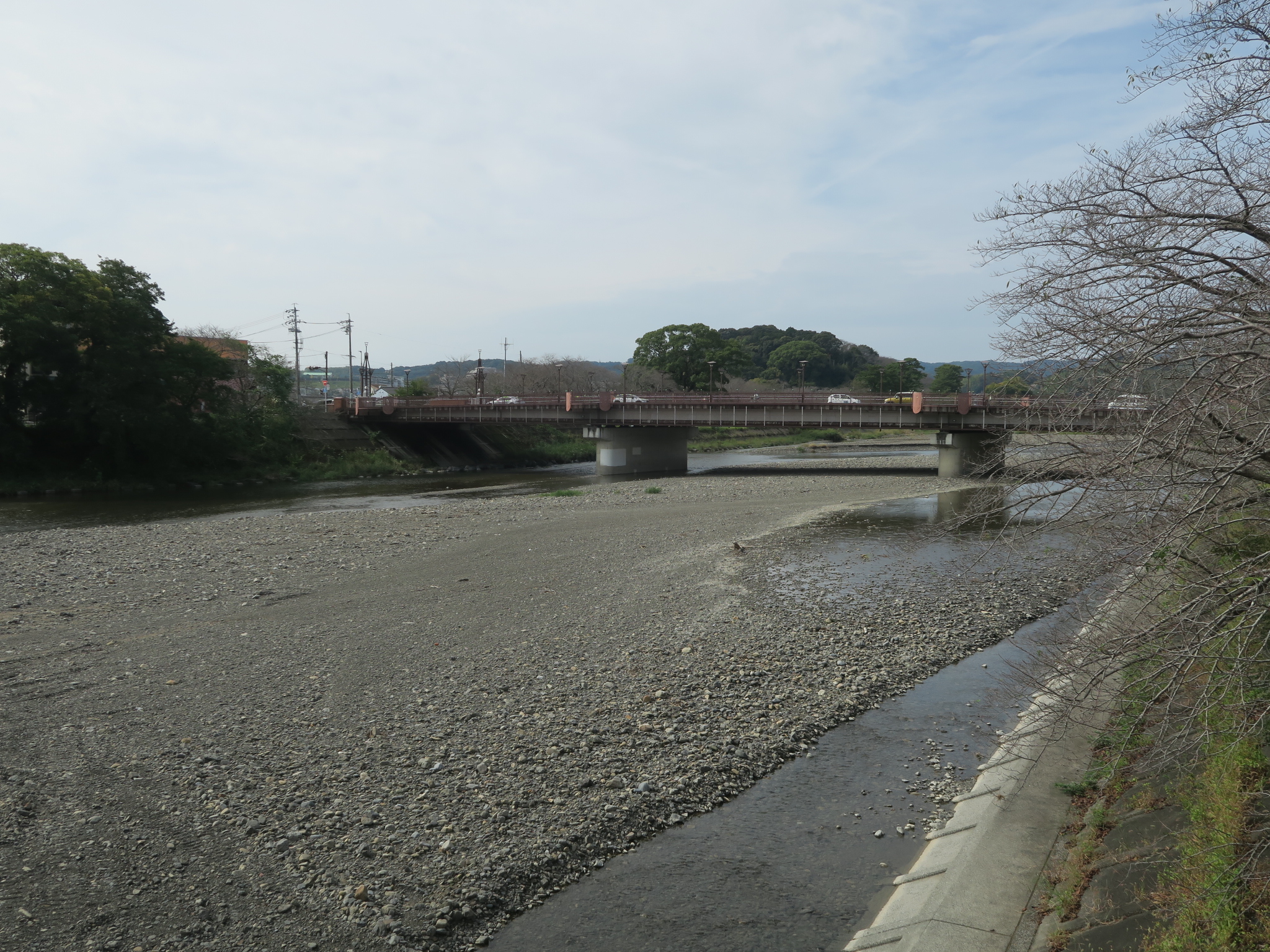 勝草橋（田沼街道藤枝側起点）