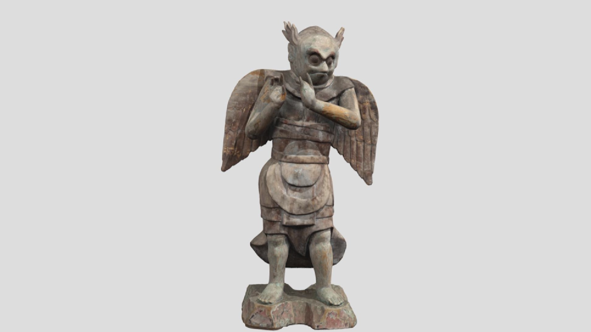 木造二十八部衆立像　伝迦楼羅王立像