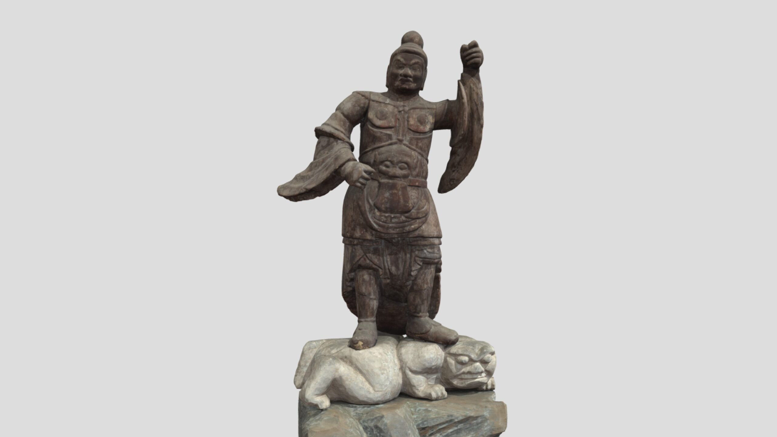 木造二十八部衆立像　伝毘楼博叉立像