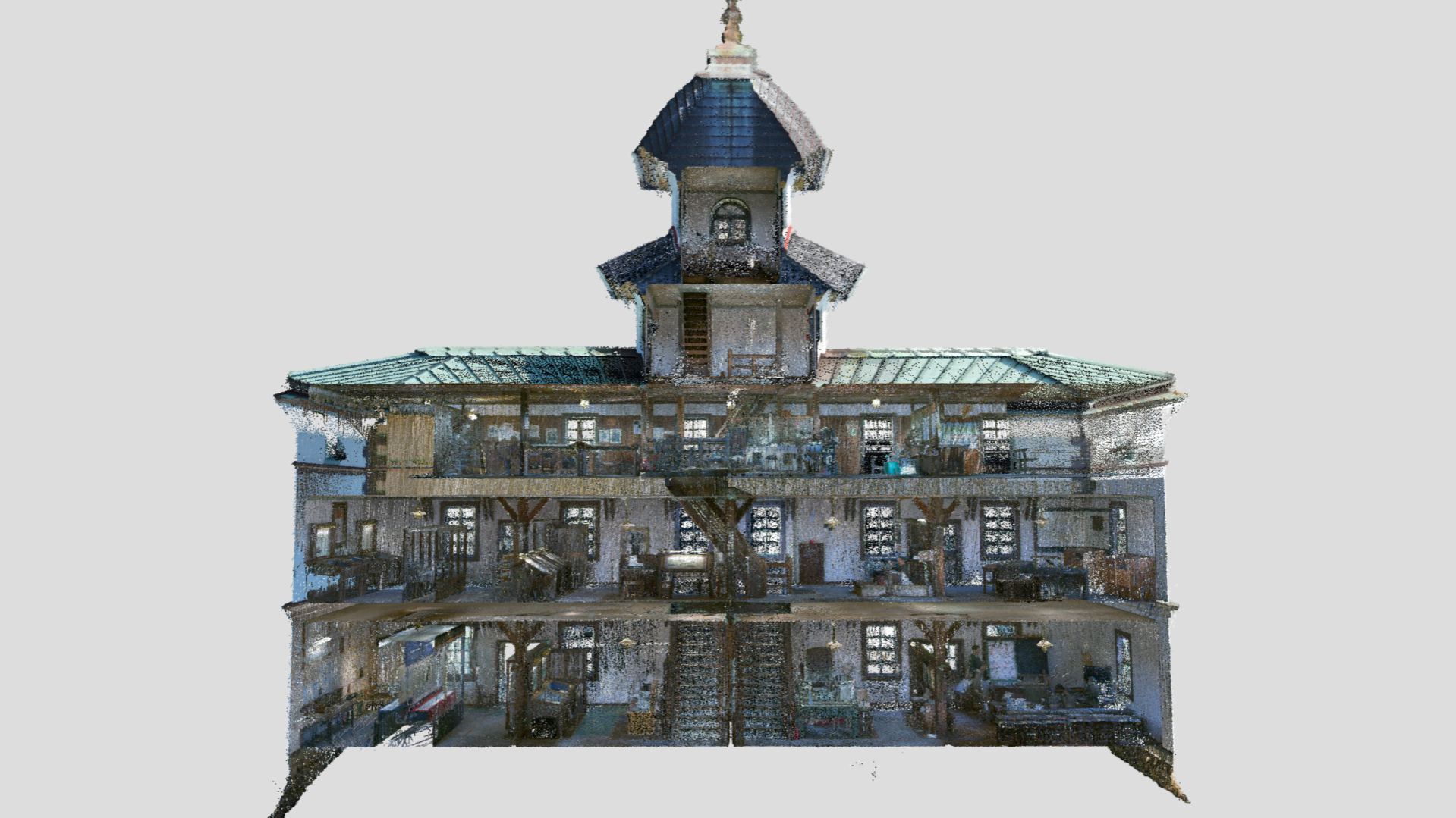 旧見付学校の建物内